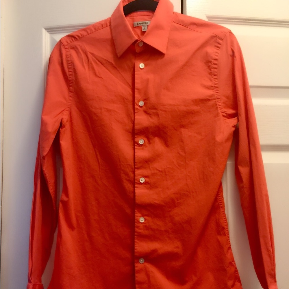Express 1MX Long sleeve button down dress shirt